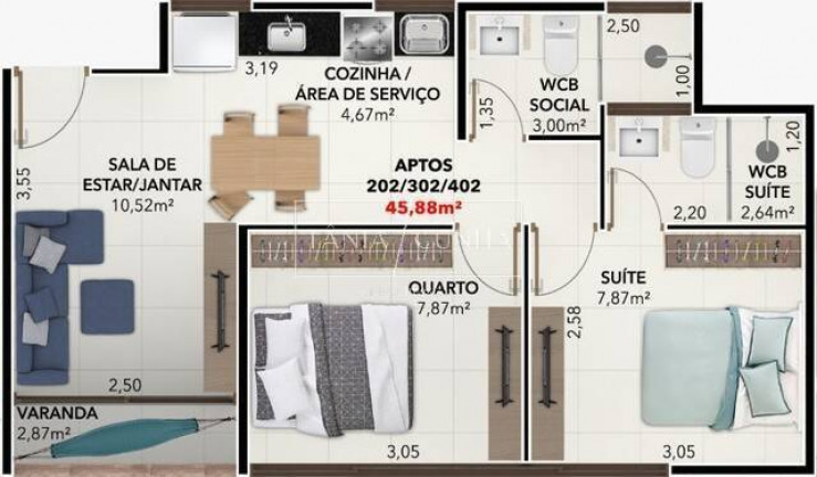 Imagem Apartamento com 2 Quartos à Venda, 50 m² em Bessa - João Pessoa Imagem Apartamento com 2 Quartos à Venda, 50 m² em Bessa - João Pessoa