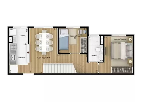 Imagem Apartamento com 3 Quartos à Venda, 57 m² em Parque São Vicente - Mauá Imagem Apartamento com 3 Quartos à Venda, 57 m² em Parque São Vicente - Mauá