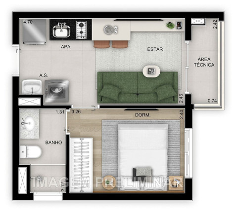 Imagem Apartamento com 2 Quartos à Venda, 28 m² em Vila Ema - São Paulo Imagem Apartamento com 2 Quartos à Venda, 28 m² em Vila Ema - São Paulo
