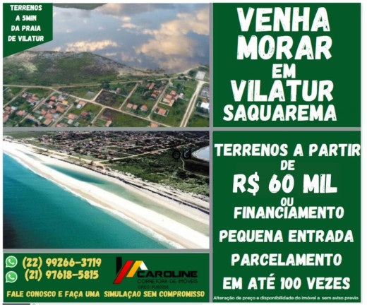 Terreno à Venda, 600 m² em Saquarema