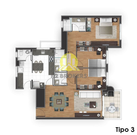 Imagem Apartamento com 3 Quartos à Venda, 105 m² em Alto Da Glória - Curitiba Imagem Apartamento com 3 Quartos à Venda, 105 m² em Alto Da Glória - Curitiba