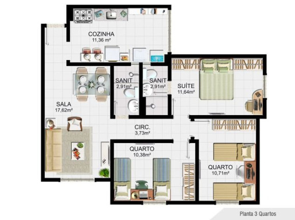 Imagem Apartamento com 3 Quartos à Venda, 72 m² em Candeias - Vitória Da Conquista Imagem Apartamento com 3 Quartos à Venda, 72 m² em Candeias - Vitória Da Conquista