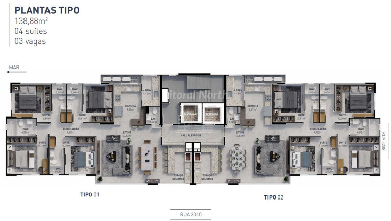 Imagem Apartamento com 4 Quartos à Venda, 140 m² em Centro - Balneário Camboriú Imagem Apartamento com 4 Quartos à Venda, 140 m² em Centro - Balneário Camboriú
