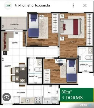 Imagem Apartamento com 3 Quartos à Venda, 60 m² em Caguassu - Sorocaba Imagem Apartamento com 3 Quartos à Venda, 60 m² em Caguassu - Sorocaba