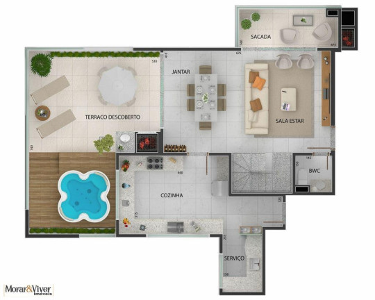 Imagem Apartamento com 3 Quartos à Venda, 104 m² em Centro - São José Dos Pinhais