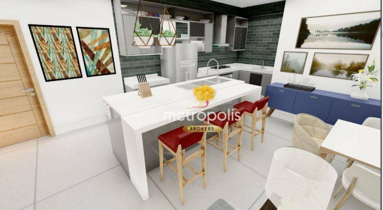 Imagem Apartamento com 3 Quartos à Venda, 98 m² em Parque Das Nações - Santo André