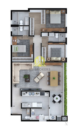 Imagem Apartamento com 3 Quartos à Venda, 102 m² em Alto Da Rua Xv - Curitiba Imagem Apartamento com 3 Quartos à Venda, 102 m² em Alto Da Rua Xv - Curitiba