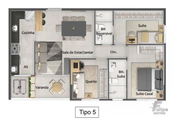 Imagem Imóvel com 2 Quartos à Venda, 65 m² em Praia Da Costa - Vila Velha