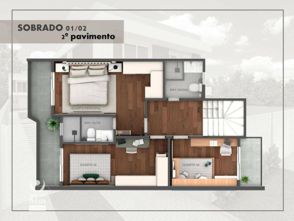 Imagem Sobrado com 3 Quartos à Venda, 173 m² em Bacacheri - Curitiba Imagem Sobrado com 3 Quartos à Venda, 173 m² em Bacacheri - Curitiba
