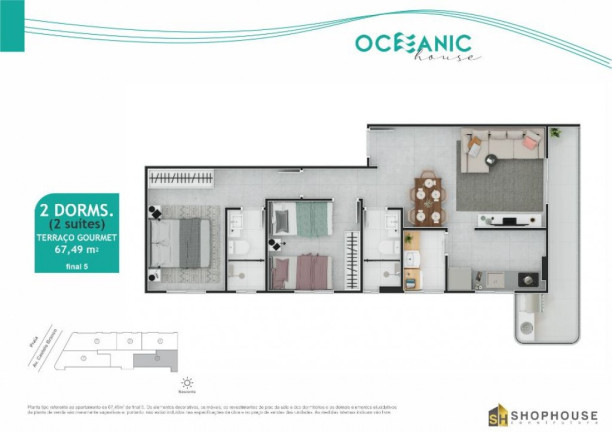 Imagem Apartamento com 2 Quartos à Venda, 67 m² em Maracanã - Praia Grande Imagem Apartamento com 2 Quartos à Venda, 67 m² em Maracanã - Praia Grande