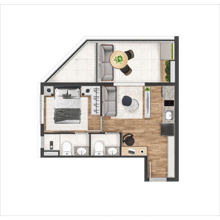Imagem Apartamento com 1 Quarto à Venda, 42 m² em Itaim Bibi - São Paulo Imagem Apartamento com 1 Quarto à Venda, 42 m² em Itaim Bibi - São Paulo