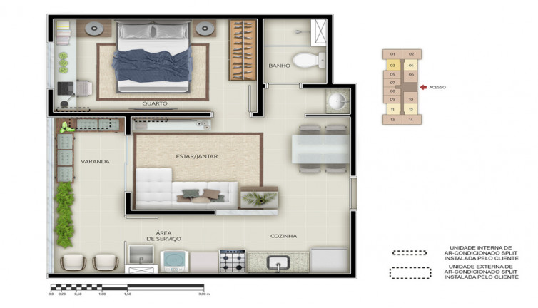 Imagem Studio com 1 Quarto à Venda, 34 m² em Morumbi - São Paulo