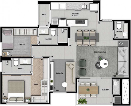 Imagem Apartamento com 3 Quartos à Venda, 99 m² em Boa Vista - Curitiba Imagem Apartamento com 3 Quartos à Venda, 99 m² em Boa Vista - Curitiba