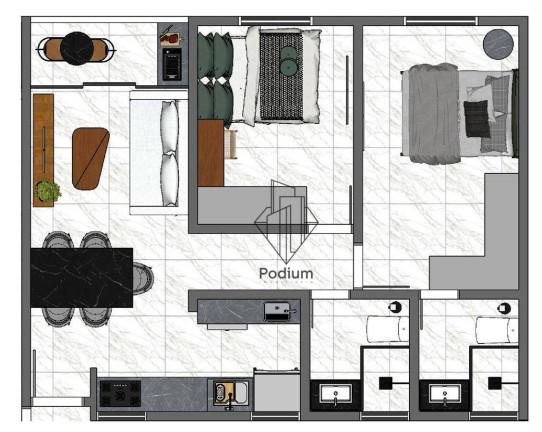 Imagem Apartamento com 2 Quartos à Venda, 52 m² em Bessa - João Pessoa
