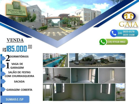 Apartamento com 2 Quartos à Venda, 49 m² em Jardim Volobueff (nova Veneza) - Sumaré