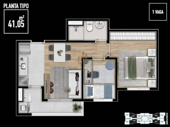 Imagem Apartamento com 2 Quartos à Venda, 41 m² em Jardim Planalto - Carapicuíba