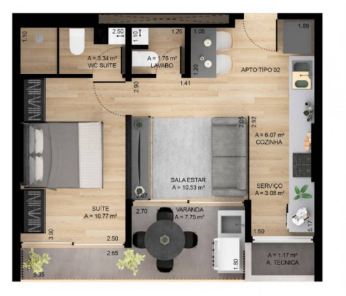 Imagem Apartamento com 1 Quarto à Venda, 70 m² em Forte - Praia Grande Imagem Apartamento com 1 Quarto à Venda, 70 m² em Forte - Praia Grande