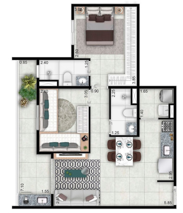 Imagem Apartamento com 2 Quartos à Venda, 57 m² em Aclimação - São Paulo Imagem Apartamento com 2 Quartos à Venda, 57 m² em Aclimação - São Paulo