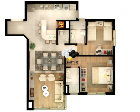 Apartamento com 3 Quartos à Venda, 104 m² em Centro - Gramado