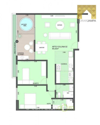 Imagem Apartamento com 2 Quartos à Venda, 62 m² em Intermares - Cabedelo
