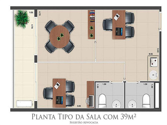 Imagem Sala Comercial à Venda, 39 m² em Boqueirão - Praia Grande Imagem Sala Comercial à Venda, 39 m² em Boqueirão - Praia Grande