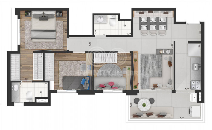 Imagem Apartamento com 3 Quartos à Venda, 66 m² em Moema - São Paulo