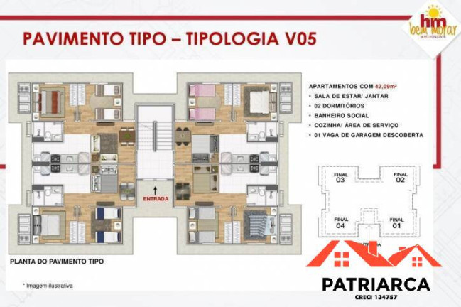 Imagem Apartamento com 2 Quartos à Venda, 42 m² em Jd. Santa Candida - Hortolândia Imagem Apartamento com 2 Quartos à Venda, 42 m² em Jd. Santa Candida - Hortolândia