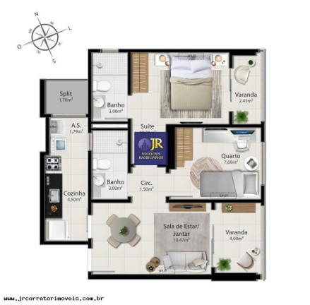 Imagem Imóvel com 2 Quartos à Venda, 59 m² em Jockey De Itaparica - Vila Velha Imagem Imóvel com 2 Quartos à Venda, 59 m² em Jockey De Itaparica - Vila Velha
