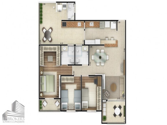 Imagem Apartamento com 3 Quartos à Venda, 127 m² em Parque Campolim - Sorocaba Imagem Apartamento com 3 Quartos à Venda, 127 m² em Parque Campolim - Sorocaba