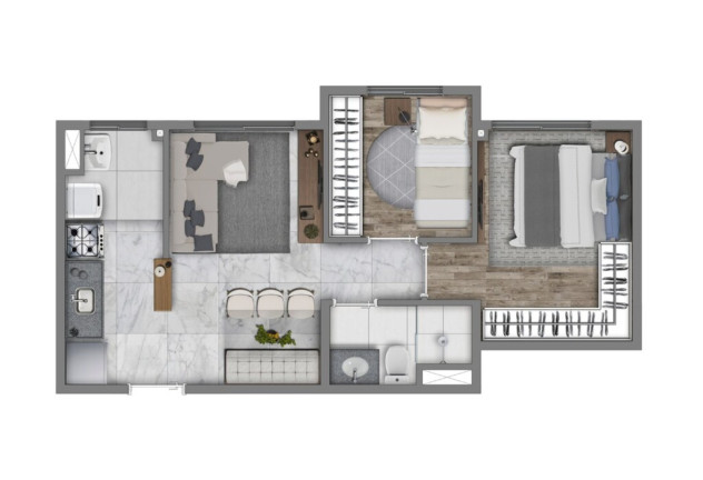 Imagem Imóvel com 2 Quartos à Venda, 47 m² em Socorro - São Paulo