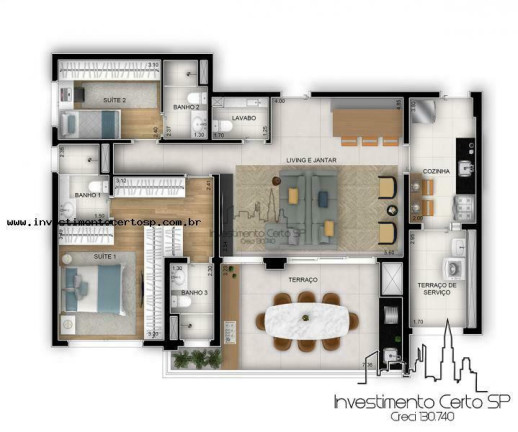 Imagem Apartamento com 3 Quartos à Venda, 112 m² em Vila Santa Catarina - São Paulo Imagem Apartamento com 3 Quartos à Venda, 112 m² em Vila Santa Catarina - São Paulo