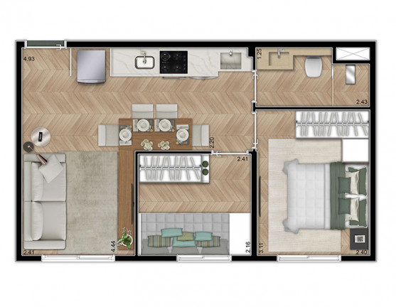 Imagem Apartamento com 2 Quartos à Venda, 35 m² em Pirituba - São Paulo