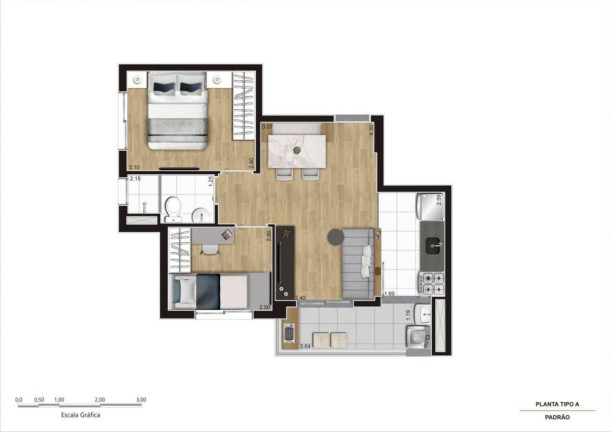Imagem Apartamento com 2 Quartos à Venda, 38 m² Imagem Apartamento com 2 Quartos à Venda, 38 m²