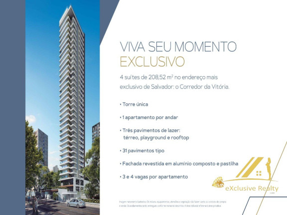 Imagem Imóvel com 4 Quartos à Venda, 208 m² em Vitória - Salvador Imagem Imóvel com 4 Quartos à Venda, 208 m² em Vitória - Salvador