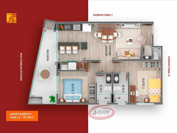 Imagem Apartamento com 2 Quartos à Venda, 70 m² em Itaguá - Ubatuba Imagem Apartamento com 2 Quartos à Venda, 70 m² em Itaguá - Ubatuba
