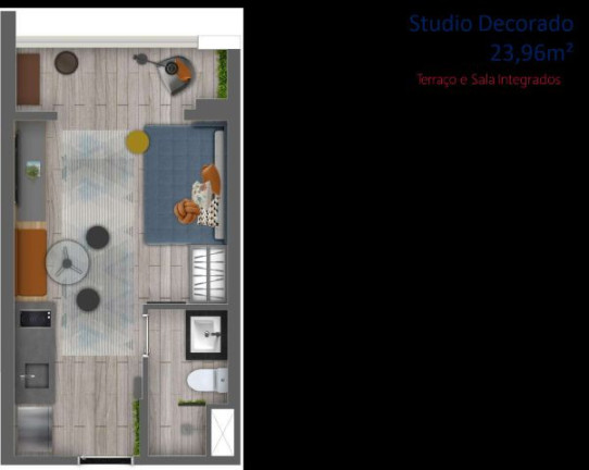 Imagem Studio com 1 Quarto à Venda, 23 m² em Centro - São Paulo
