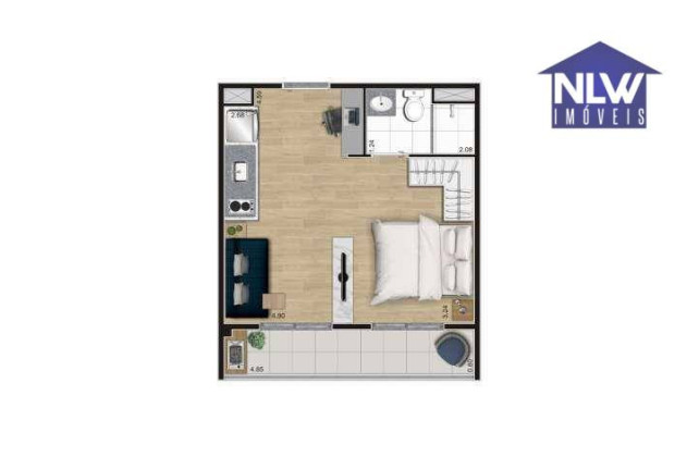 Studio com 1 Quarto à Venda, 30 m² em Belenzinho - São Paulo