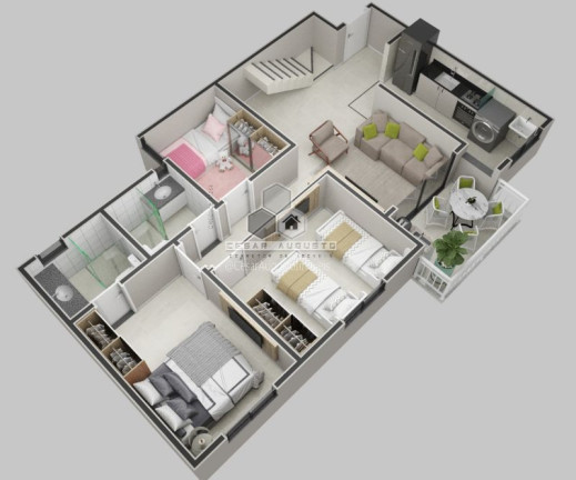 Imagem Apartamento com 2 Quartos à Venda, 51 m²