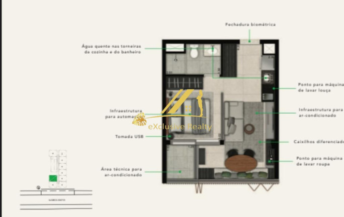 Imagem Imóvel com 1 Quarto à Venda, 34 m² em Cerqueira César - São Paulo
