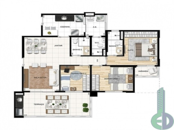 Imagem Imóvel com 3 Quartos à Venda, 198 m² em Barcelona - São Caetano Do Sul Imagem Imóvel com 3 Quartos à Venda, 198 m² em Barcelona - São Caetano Do Sul