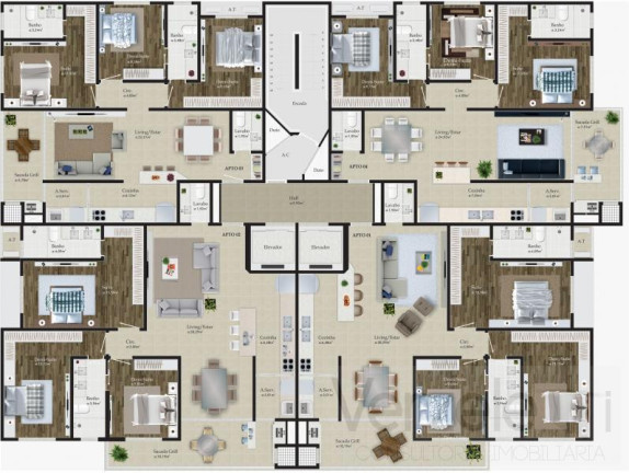 Imagem Apartamento com 3 Quartos à Venda, 98 m² em Balneário Santa Clara - Itajaí Imagem Apartamento com 3 Quartos à Venda, 98 m² em Balneário Santa Clara - Itajaí