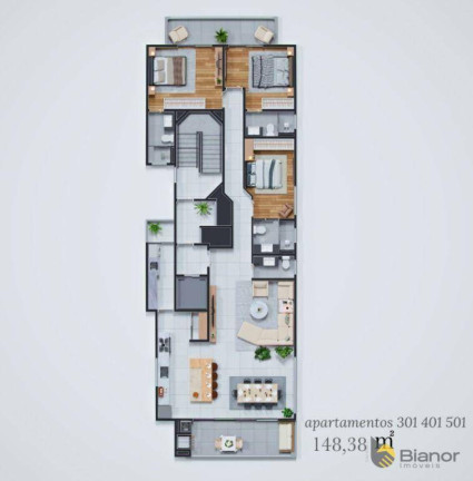 Imagem Apartamento com 3 Quartos à Venda, 98 m² em Centro - Balneário Piçarras Imagem Apartamento com 3 Quartos à Venda, 98 m² em Centro - Balneário Piçarras