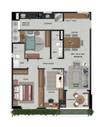 Imagem Apartamento com 2 Quartos à Venda, 64 m² em Poço - Recife