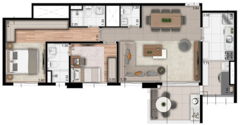 Imagem Apartamento com 3 Quartos à Venda, 88 m² em Anália Franco - São Paulo