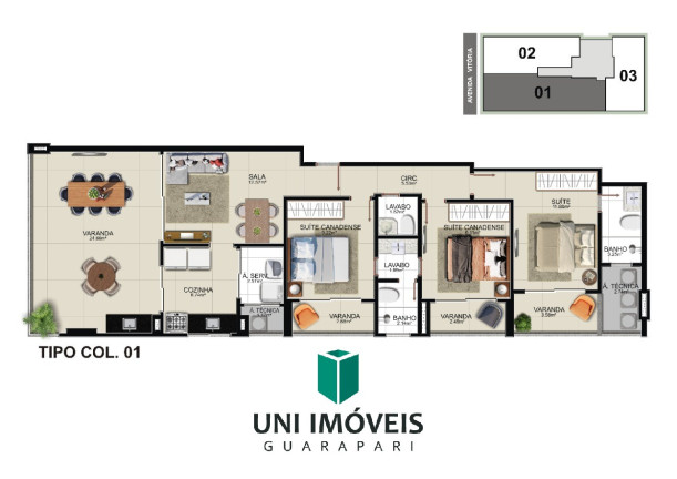 Imagem Apartamento com 2 Quartos à Venda, 71 m² em Praia Do Morro - Guarapari Imagem Apartamento com 2 Quartos à Venda, 71 m² em Praia Do Morro - Guarapari