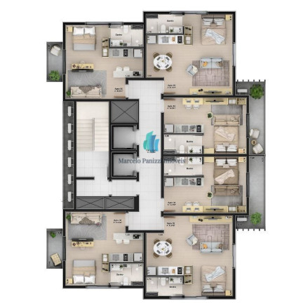 Imagem Apartamento com 1 Quarto à Venda, 42 m² em Cidade Alta - Bento Gonçalves