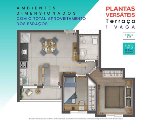 Imagem Apartamento com 2 Quartos à Venda, 42 m² em Jaguaribe - Osasco