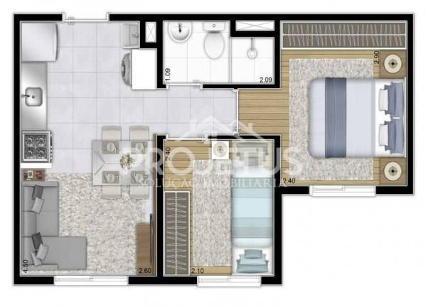 Imagem Apartamento com 2 Quartos à Venda, 33 m² em Itaquera - São Paulo