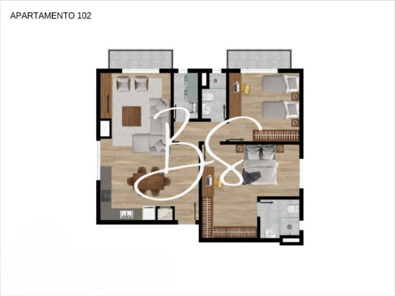 Imagem Apartamento com 2 Quartos à Venda, 96 m² em Piratini - Gramado Imagem Apartamento com 2 Quartos à Venda, 96 m² em Piratini - Gramado