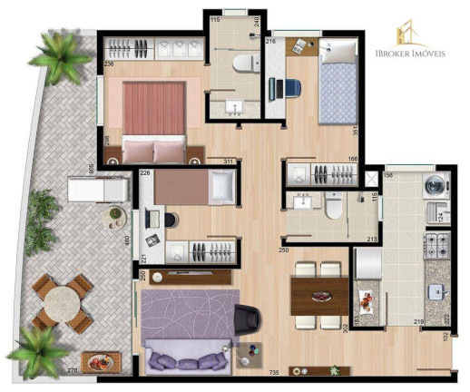 Imagem Apartamento com 3 Quartos à Venda, 61 m² em Portão - Curitiba Imagem Apartamento com 3 Quartos à Venda, 61 m² em Portão - Curitiba